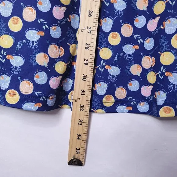 Johnston & Murphy Shirt Mens Large Cocktail Print Performance Button Down - Picture 6 of 11